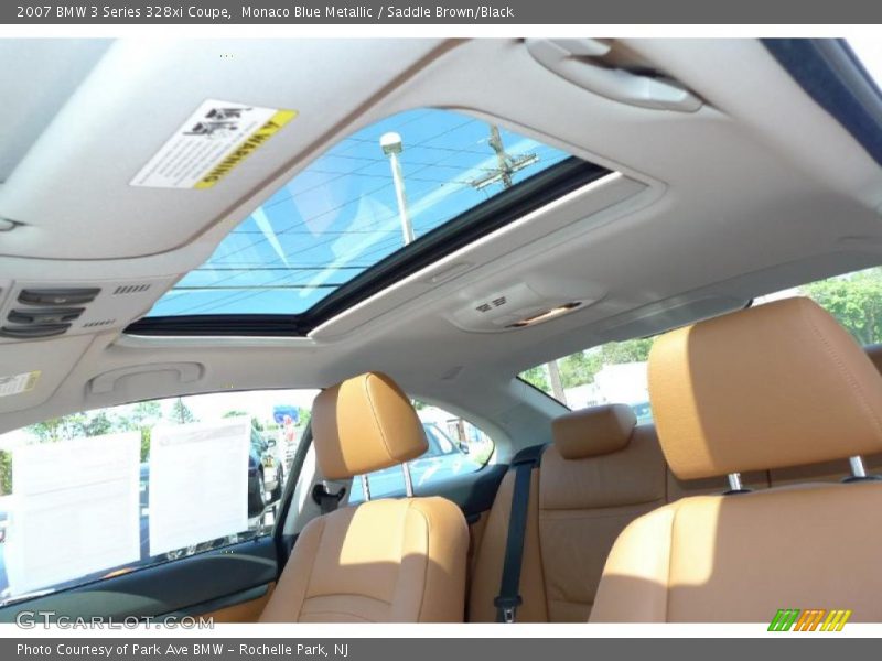 Monaco Blue Metallic / Saddle Brown/Black 2007 BMW 3 Series 328xi Coupe