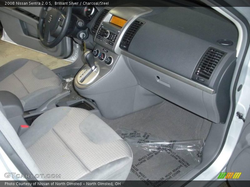 Brilliant Silver / Charcoal/Steel 2008 Nissan Sentra 2.0 S
