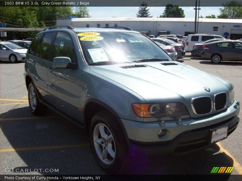 Grey Green Metallic / Beige 2003 BMW X5 3.0i