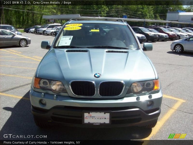 Grey Green Metallic / Beige 2003 BMW X5 3.0i
