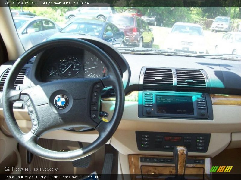 Grey Green Metallic / Beige 2003 BMW X5 3.0i