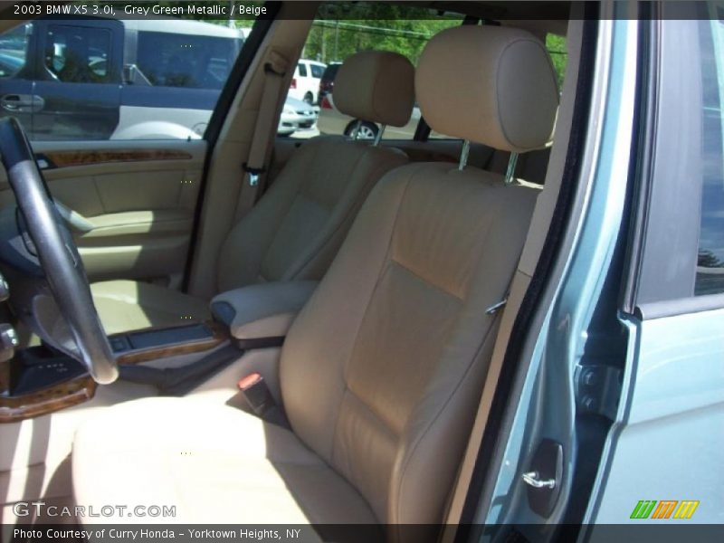 Grey Green Metallic / Beige 2003 BMW X5 3.0i