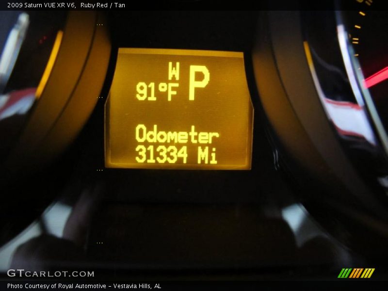 Ruby Red / Tan 2009 Saturn VUE XR V6