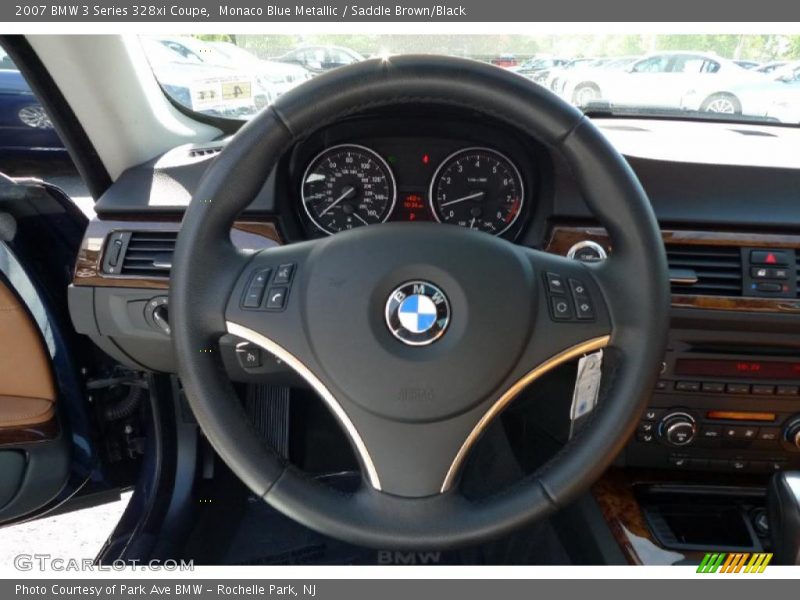Monaco Blue Metallic / Saddle Brown/Black 2007 BMW 3 Series 328xi Coupe