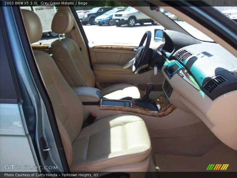 Grey Green Metallic / Beige 2003 BMW X5 3.0i