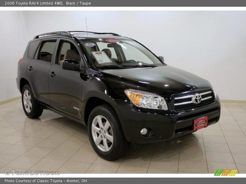 Black / Taupe 2008 Toyota RAV4 Limited 4WD