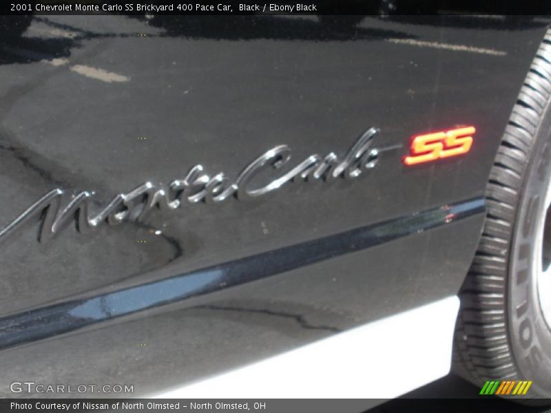 Black / Ebony Black 2001 Chevrolet Monte Carlo SS Brickyard 400 Pace Car
