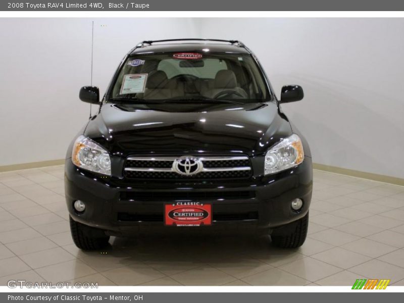 Black / Taupe 2008 Toyota RAV4 Limited 4WD