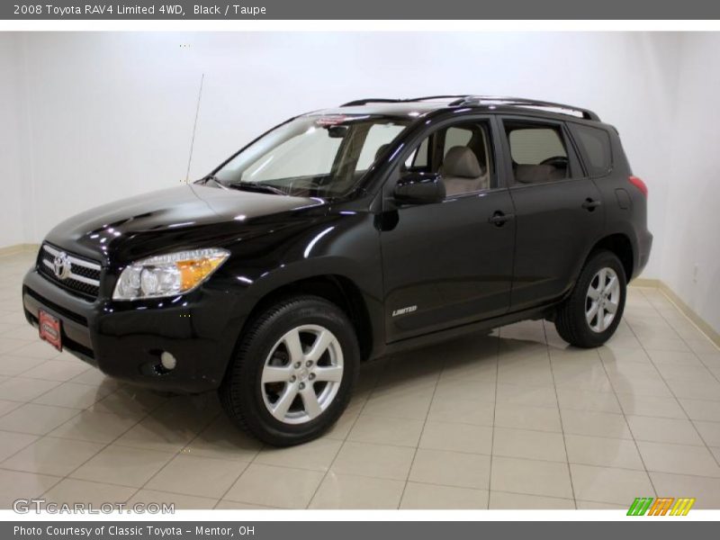 Black / Taupe 2008 Toyota RAV4 Limited 4WD