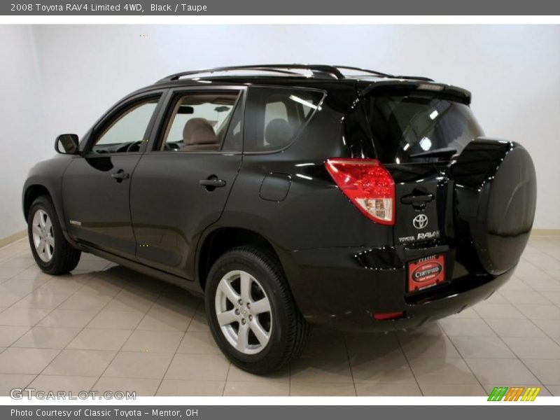Black / Taupe 2008 Toyota RAV4 Limited 4WD