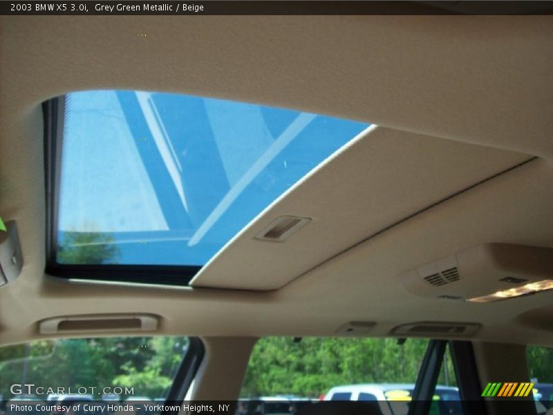 Grey Green Metallic / Beige 2003 BMW X5 3.0i