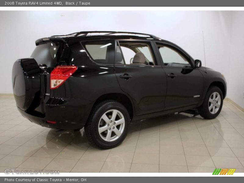 Black / Taupe 2008 Toyota RAV4 Limited 4WD