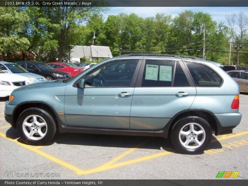 Grey Green Metallic / Beige 2003 BMW X5 3.0i