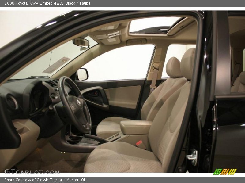 Black / Taupe 2008 Toyota RAV4 Limited 4WD