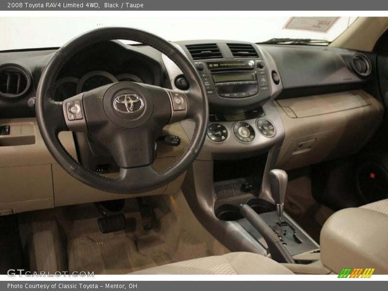 Black / Taupe 2008 Toyota RAV4 Limited 4WD