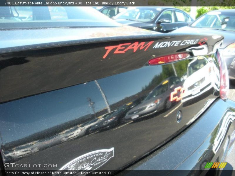 Black / Ebony Black 2001 Chevrolet Monte Carlo SS Brickyard 400 Pace Car