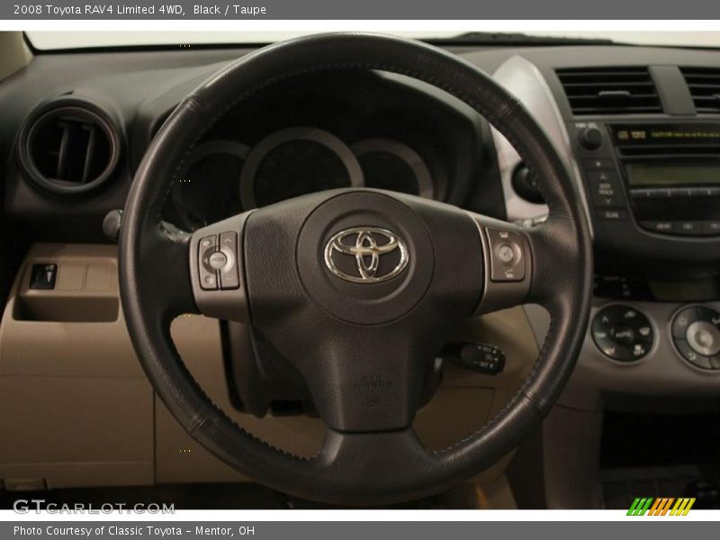 Black / Taupe 2008 Toyota RAV4 Limited 4WD