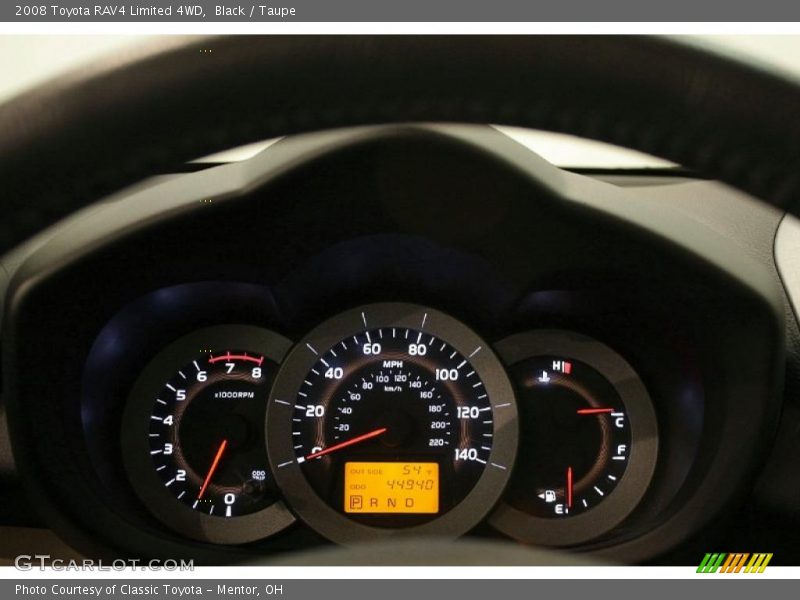 Black / Taupe 2008 Toyota RAV4 Limited 4WD