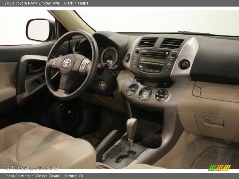 Black / Taupe 2008 Toyota RAV4 Limited 4WD