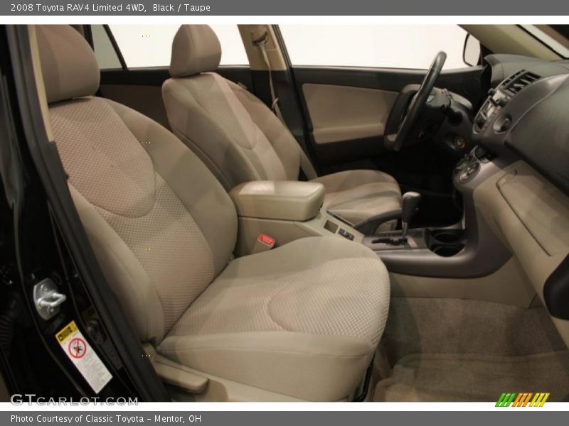 Black / Taupe 2008 Toyota RAV4 Limited 4WD