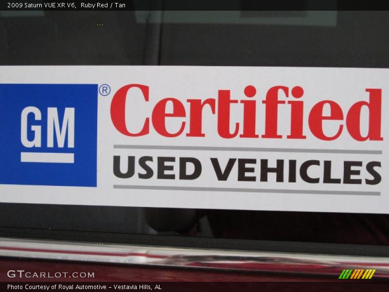 Ruby Red / Tan 2009 Saturn VUE XR V6