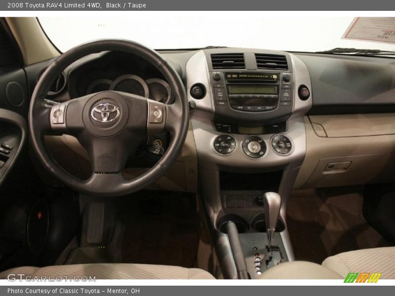 Black / Taupe 2008 Toyota RAV4 Limited 4WD