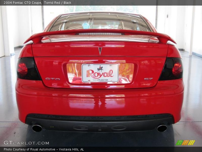 Torrid Red / Black 2004 Pontiac GTO Coupe