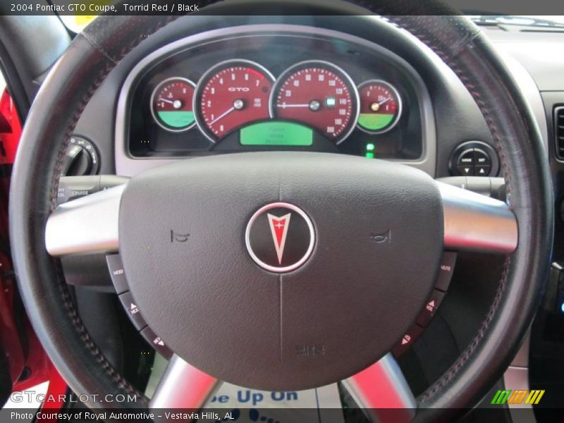 Torrid Red / Black 2004 Pontiac GTO Coupe