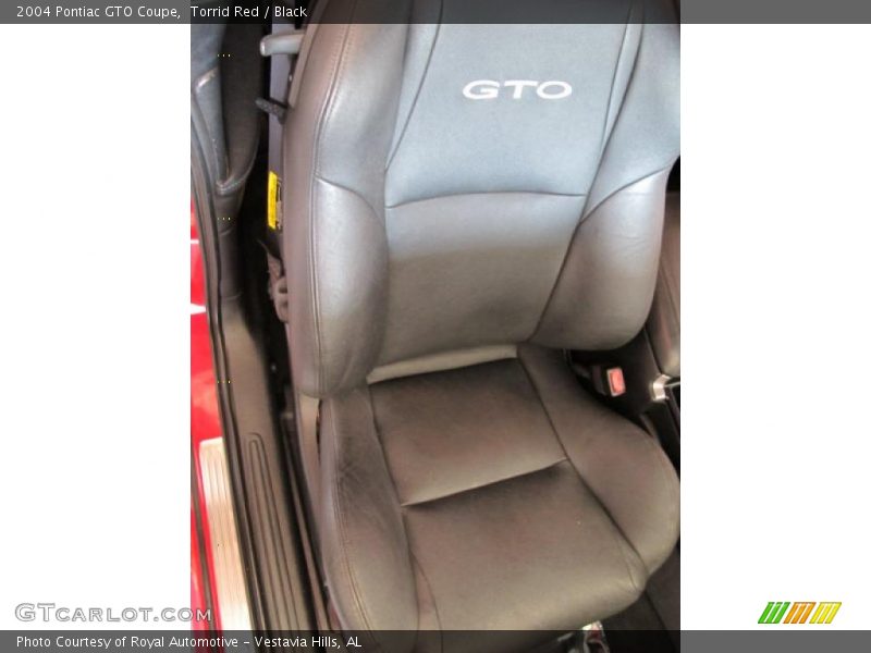 Torrid Red / Black 2004 Pontiac GTO Coupe
