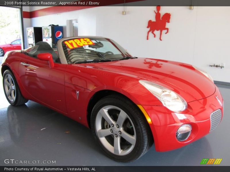 Aggressive Red / Ebony 2008 Pontiac Solstice Roadster