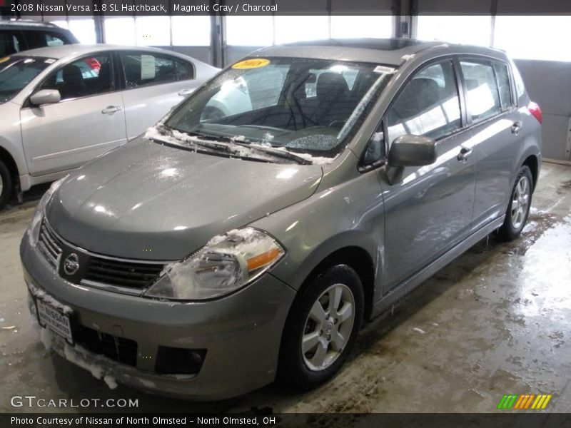 Magnetic Gray / Charcoal 2008 Nissan Versa 1.8 SL Hatchback