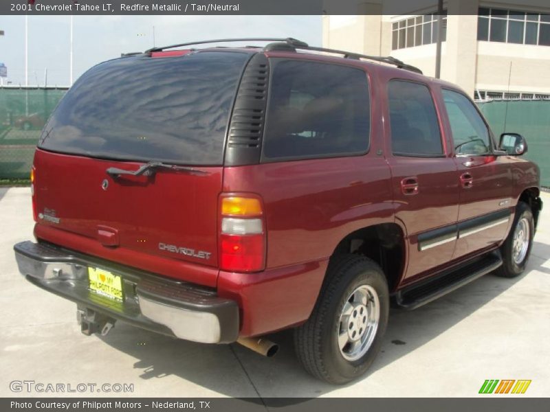 Redfire Metallic / Tan/Neutral 2001 Chevrolet Tahoe LT