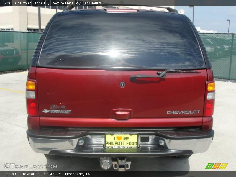 Redfire Metallic / Tan/Neutral 2001 Chevrolet Tahoe LT