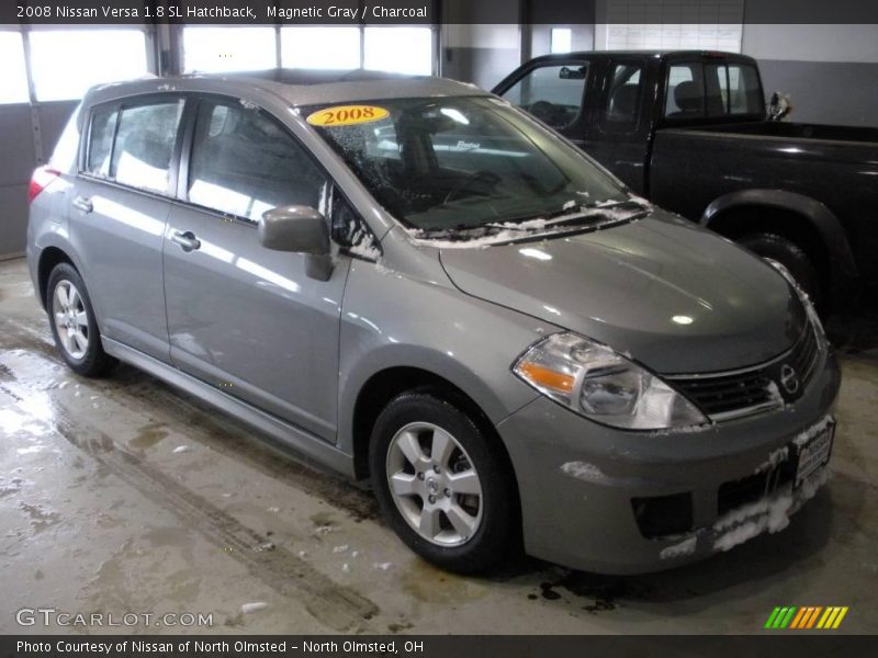 Magnetic Gray / Charcoal 2008 Nissan Versa 1.8 SL Hatchback