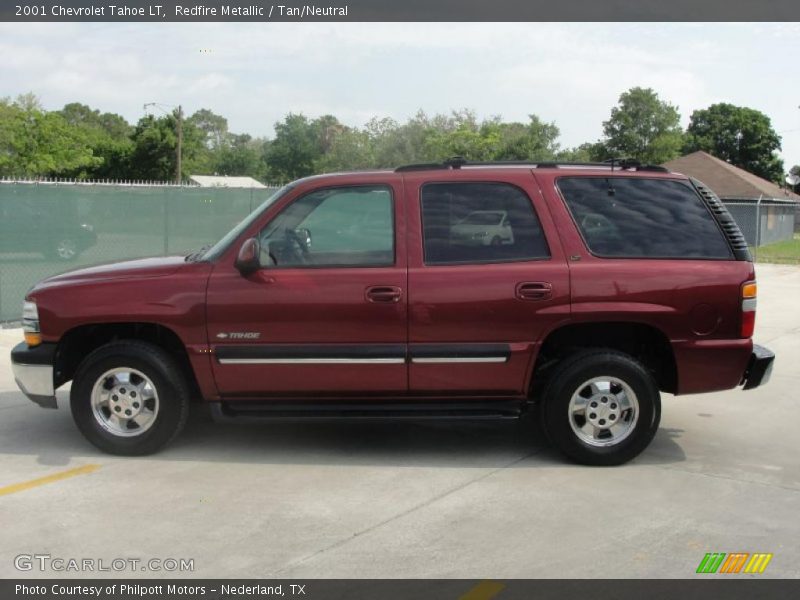 Redfire Metallic / Tan/Neutral 2001 Chevrolet Tahoe LT