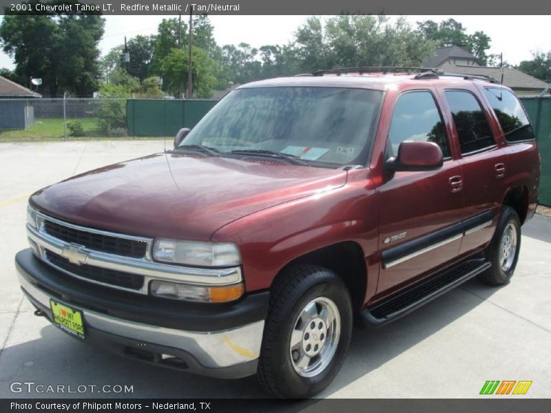 Redfire Metallic / Tan/Neutral 2001 Chevrolet Tahoe LT