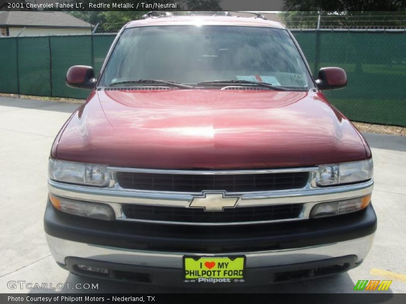 Redfire Metallic / Tan/Neutral 2001 Chevrolet Tahoe LT