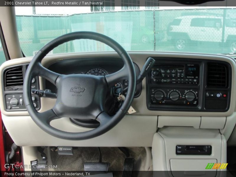 Redfire Metallic / Tan/Neutral 2001 Chevrolet Tahoe LT