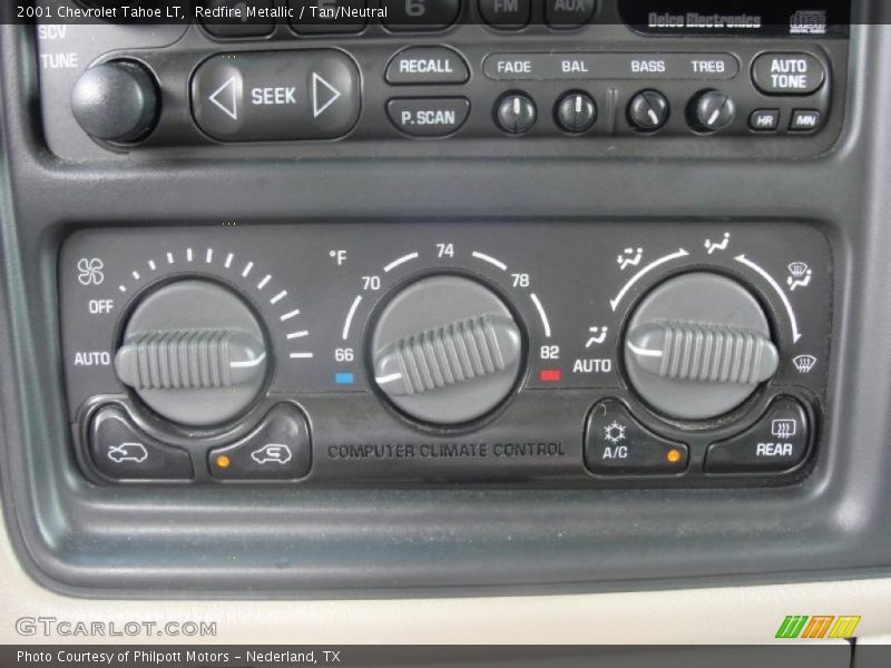 Redfire Metallic / Tan/Neutral 2001 Chevrolet Tahoe LT
