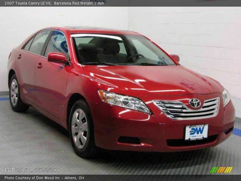 Barcelona Red Metallic / Ash 2007 Toyota Camry LE V6