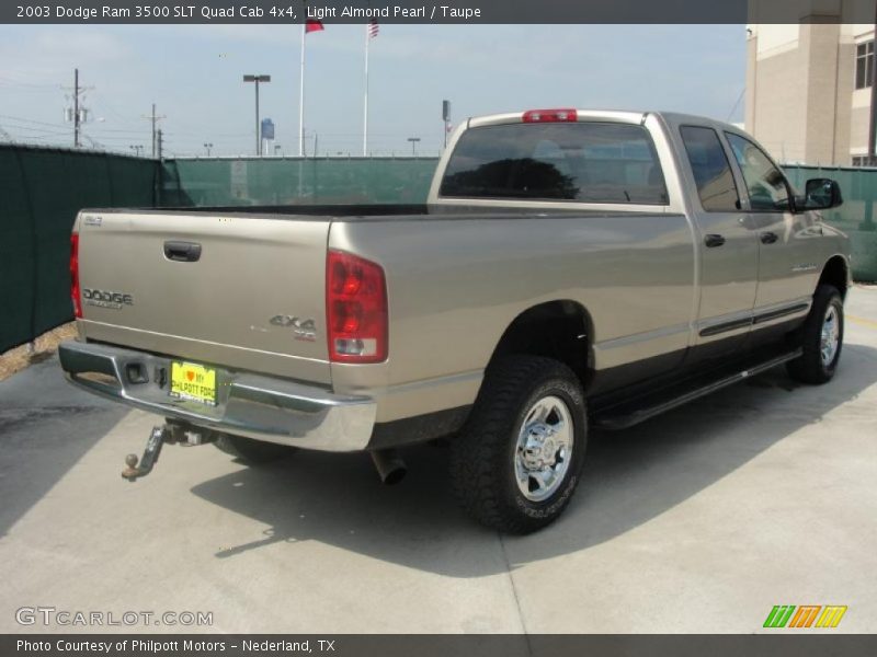 Light Almond Pearl / Taupe 2003 Dodge Ram 3500 SLT Quad Cab 4x4