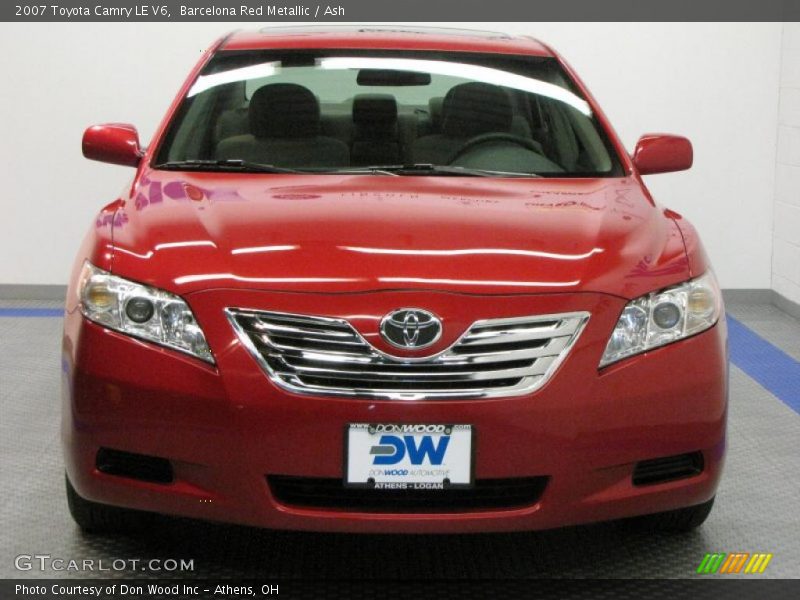 Barcelona Red Metallic / Ash 2007 Toyota Camry LE V6