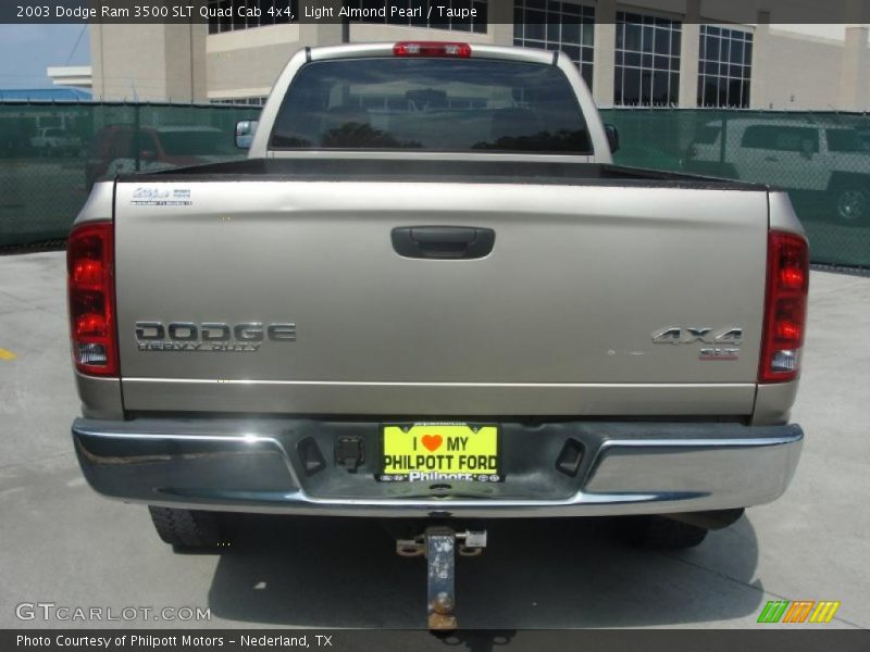 Light Almond Pearl / Taupe 2003 Dodge Ram 3500 SLT Quad Cab 4x4