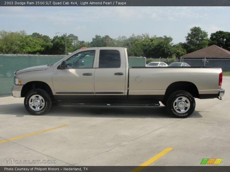 Light Almond Pearl / Taupe 2003 Dodge Ram 3500 SLT Quad Cab 4x4