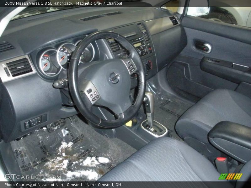 Magnetic Gray / Charcoal 2008 Nissan Versa 1.8 SL Hatchback