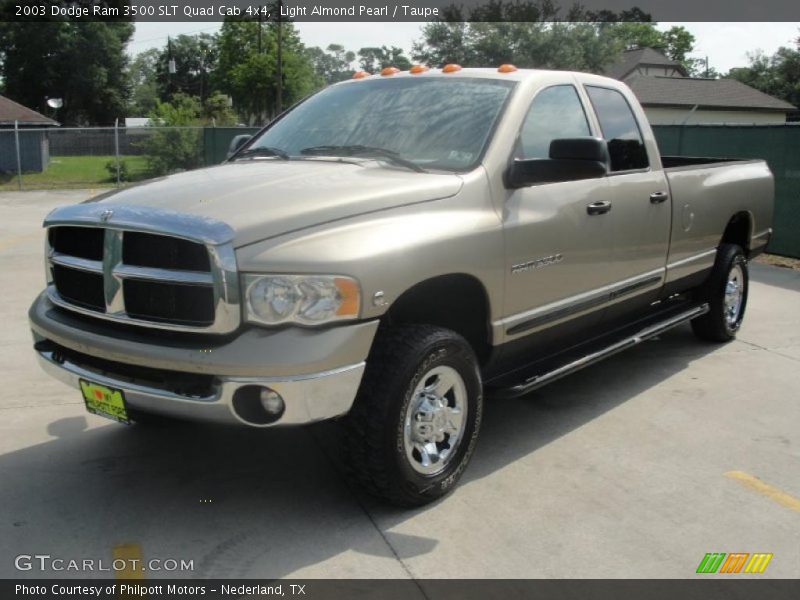 Light Almond Pearl / Taupe 2003 Dodge Ram 3500 SLT Quad Cab 4x4