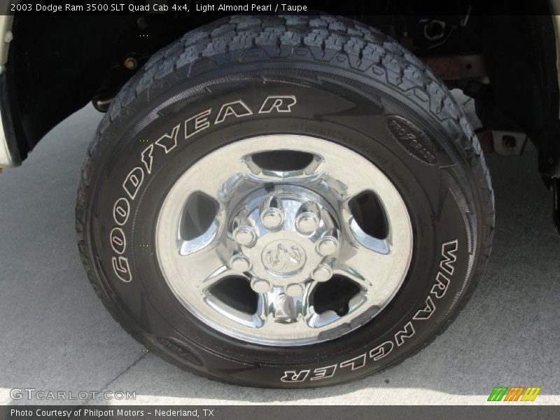 Light Almond Pearl / Taupe 2003 Dodge Ram 3500 SLT Quad Cab 4x4