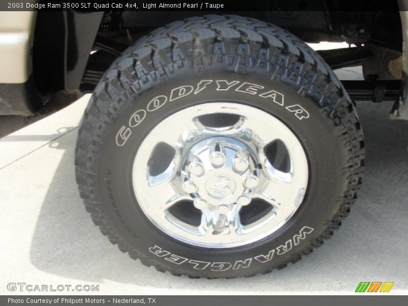 Light Almond Pearl / Taupe 2003 Dodge Ram 3500 SLT Quad Cab 4x4