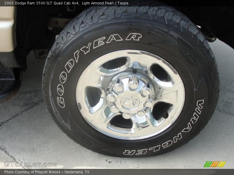 Light Almond Pearl / Taupe 2003 Dodge Ram 3500 SLT Quad Cab 4x4