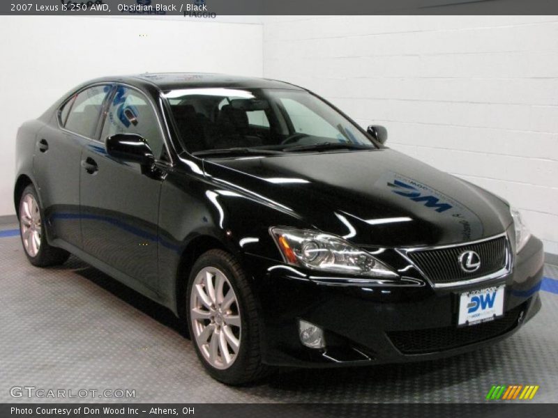Obsidian Black / Black 2007 Lexus IS 250 AWD